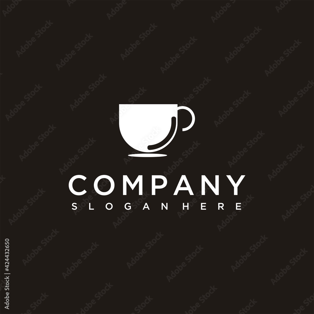 drinking cup silhouette logo design drinking cup silhouette logo design