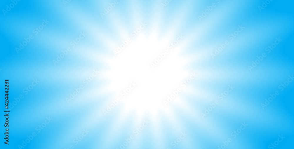 Sun shining in the sky vector abstract summer background. Sun shining in the sky vector abstract summer background.