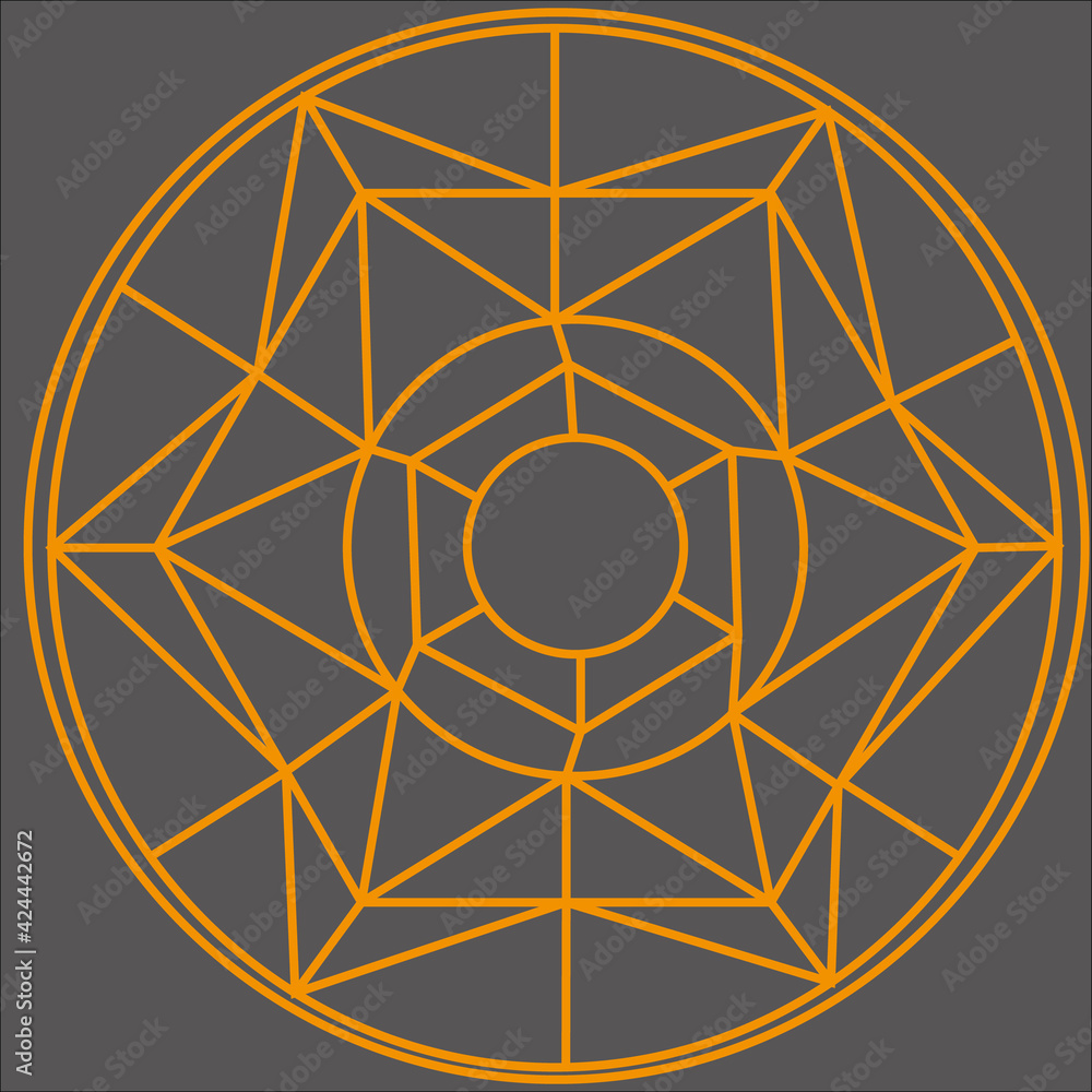 illustration of a spiritual symbol illustration of a spiritual symbol