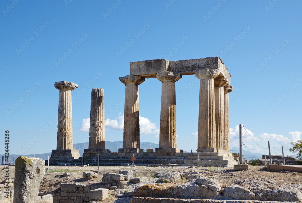 Der Apollontempel im antiken Korinth