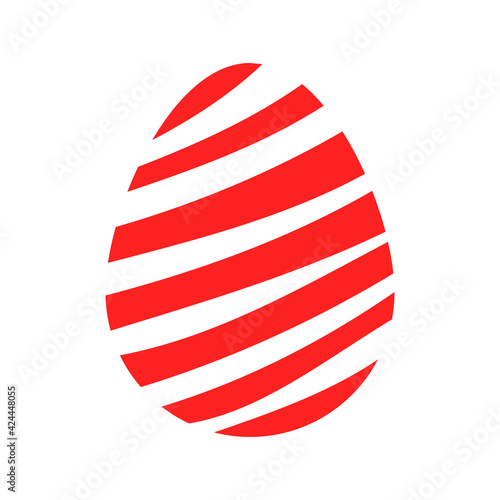 Logo egg. Vector logo creative egg. Business. Icon. Vector illustration. EPS 10.