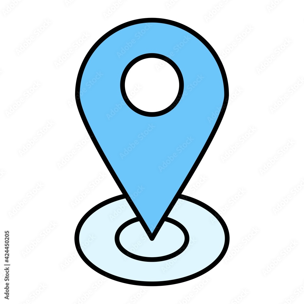 Vector Location Outline Icon Design Vector Location Outline Icon Design