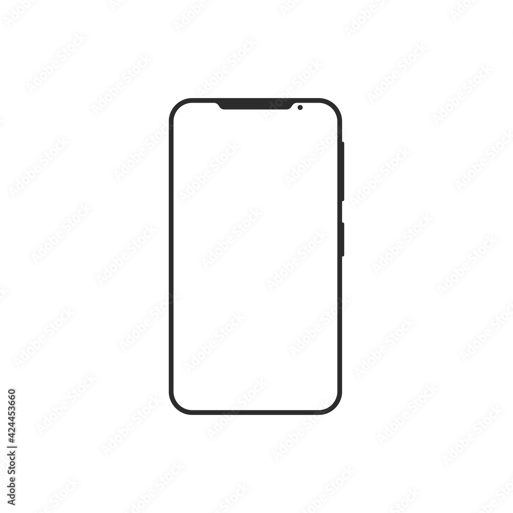 smartphone line icon vector illustration design smartphone line icon vector illustration design
