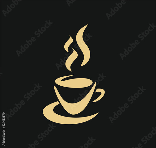 DRAWING A CUP OF BLACK COFFEE FOR BREAK