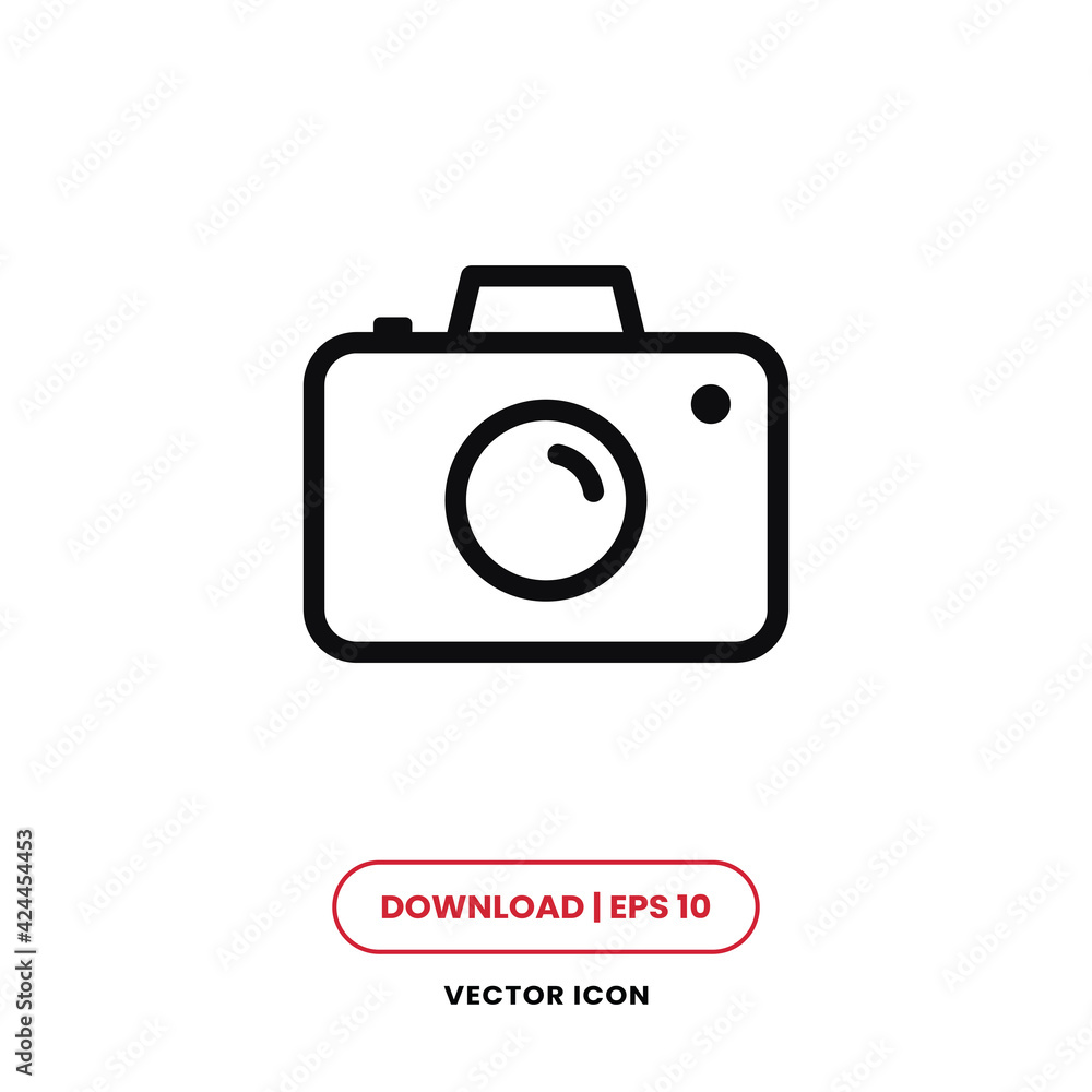 Camera icon vector. Photo camera sign Camera icon vector. Photo camera sign