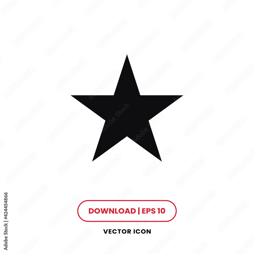 Obraz premium Star icon vector. Favorite star sign