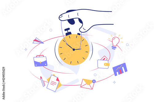Person holding clock dial