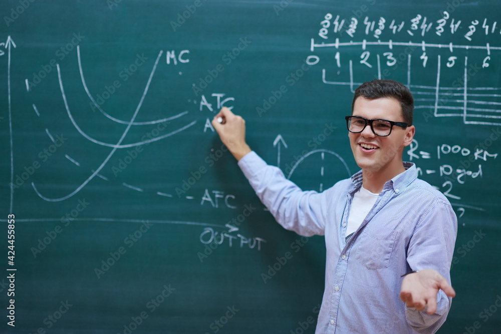 the student does the task on the board the student does the task on the board