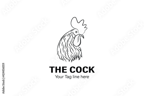 The Cock Vector Logo Design