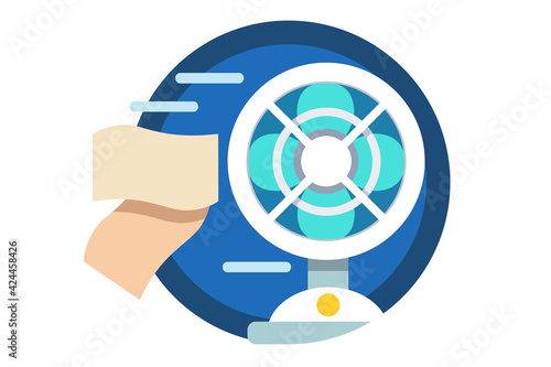 Electric fan for cooking
