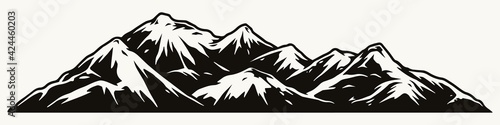 Mountains landscape concept