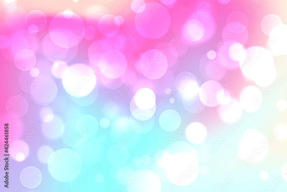 Abstract blurred fresh vivid spring summer light delicate pastel blue pink white yellow bokeh background texture with bright circular soft color lights. Beautiful backdrop illustration. Abstract blurred fresh vivid spring summer light delicate pastel blue pink white yellow bokeh background texture with bright circular soft color lights. Beautiful backdrop illustration.