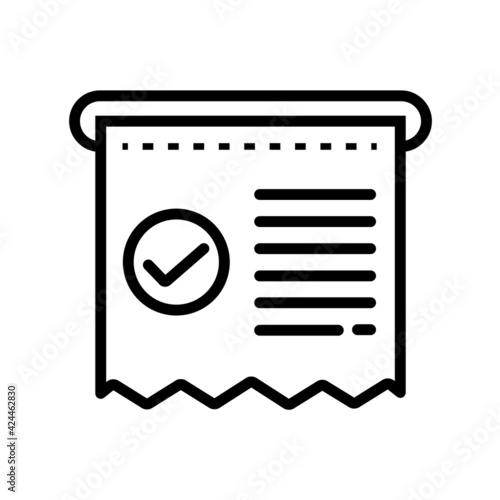 Ticket that are taken from a vending machine before entering a certain counter in a bank or other institution.