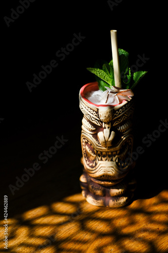 Polynesian delicious and fresh cocktail at Tiki Bokale