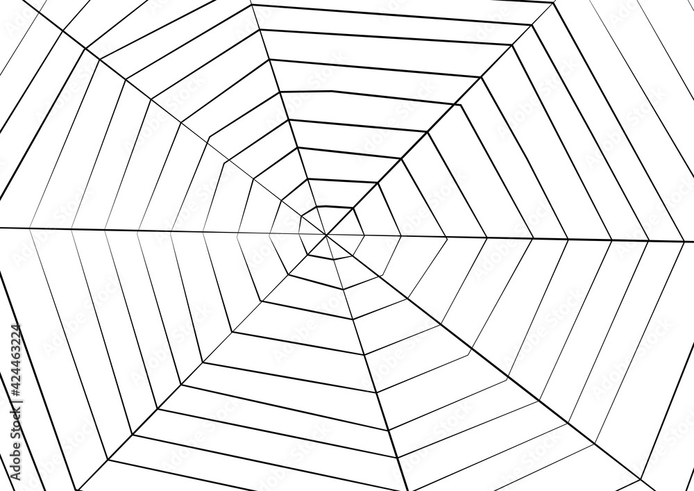Obraz premium Big Spider web background for halloween, vector