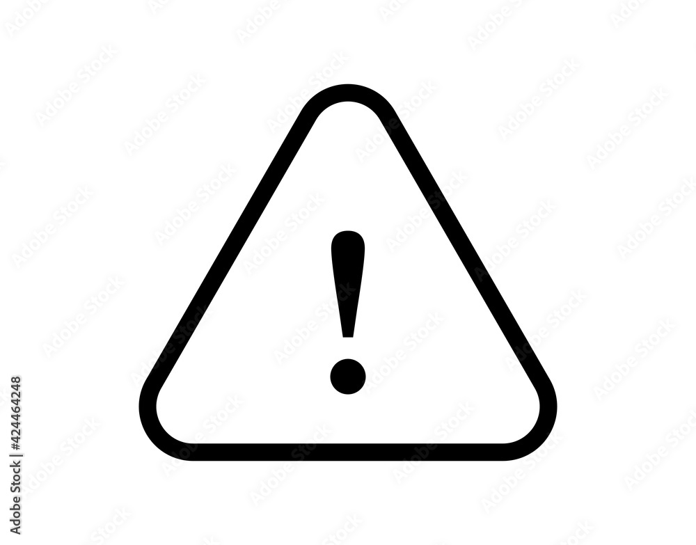 Danger warning icon. Danger warning. Vector icon. Risk sign. Information sign Danger warning icon. Danger warning. Vector icon. Risk sign. Information sign