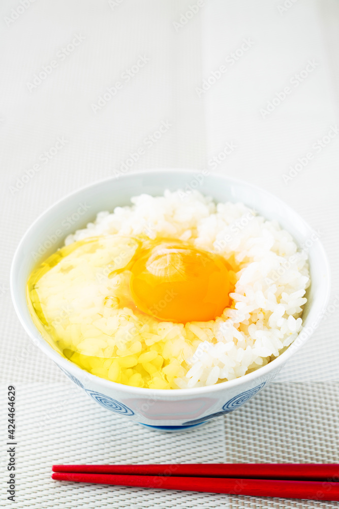 Tamago kake gohan, a staple of Japanese breakfast Tamago kake gohan, a staple of Japanese breakfast
