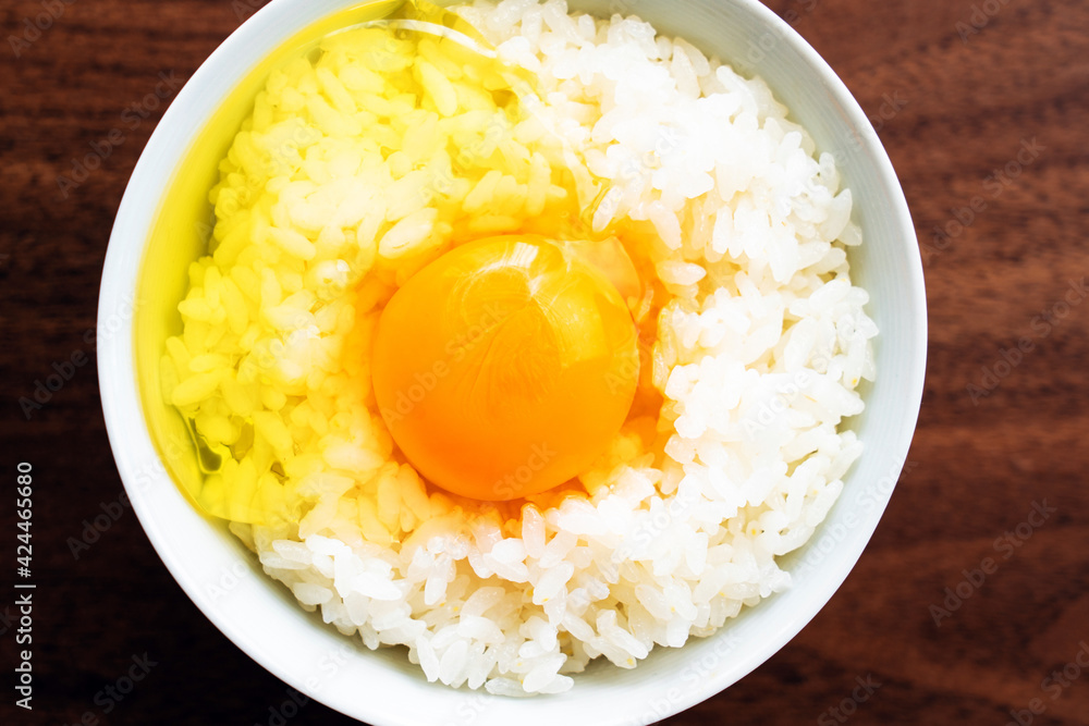 Tamago kake gohan, a staple of Japanese breakfast Tamago kake gohan, a staple of Japanese breakfast