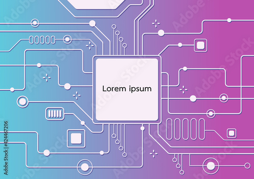 Isometric infographic elements with the electric chips, Vectors, and infographics. Information technology and business concept.