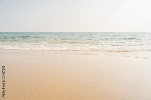Empty sea and tropical beach background.