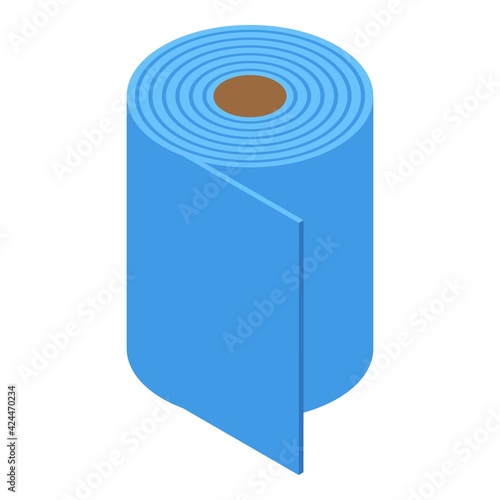 Tissue roll icon. Isometric of Tissue roll vector icon for web design isolated on white background