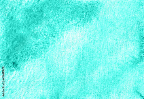 Wallpaper Mural Abstract pastel watercolor hand painted background texture. aquarelle abstract emerald backdrop. horizontal template Torontodigital.ca