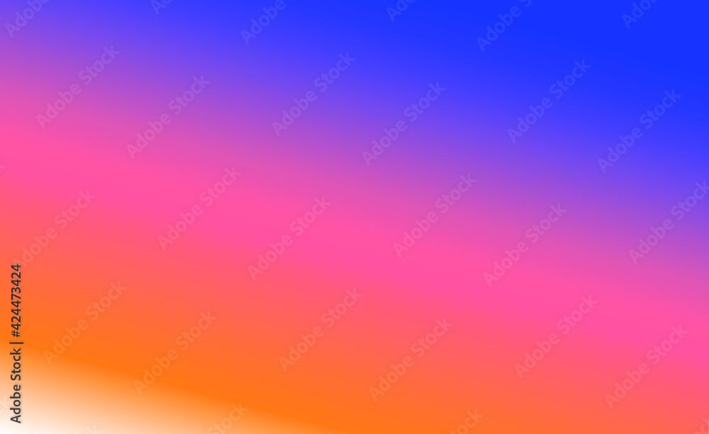 Gradient summer sunset sky, multicolored vertical background, illustration. The vibrant spring or summer background - a sunrise colorful sky without clouds.