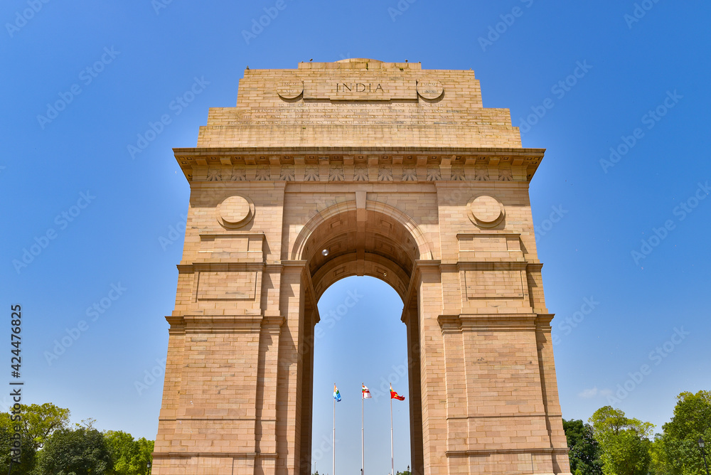 India Gate, a famous war memorial in New Delhi, India India Gate, a famous war memorial in New Delhi, India