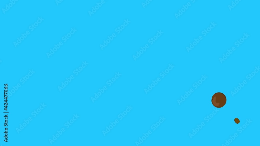 group of fruits animation, blue screen, removable background, chroma key, flat cartoon design group of fruits animation, blue screen, removable background, chroma key, flat cartoon design
