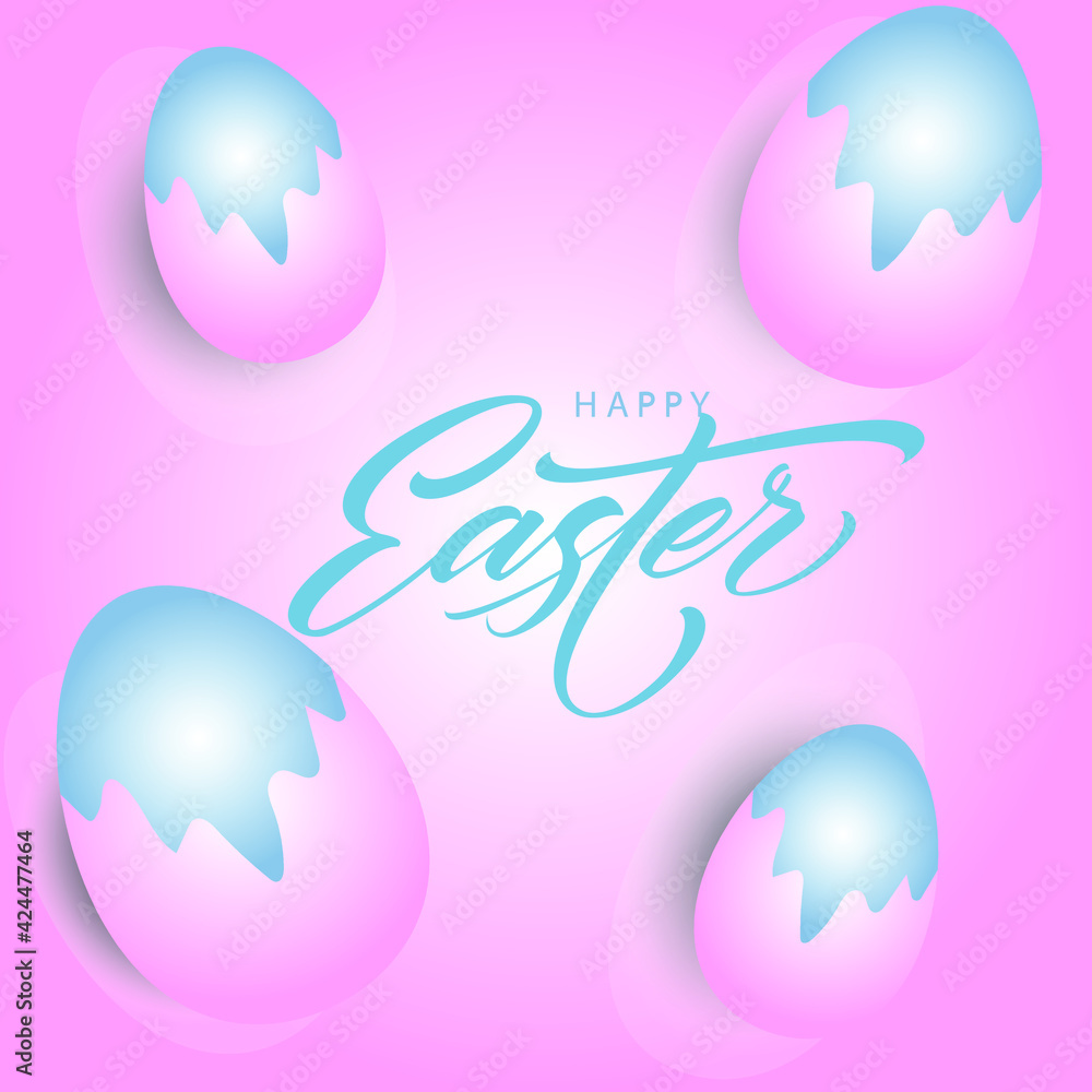 Happy Easter Wishes with eggs Happy Easter Wishes with eggs