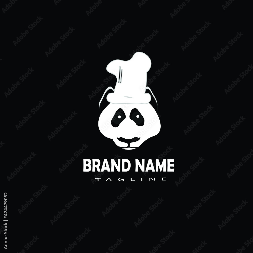 Logo design of cute panda wearing chef's bhat ,
Simple chef panda logo fun for restaurant.
This logo would e perfect for business or companies in the food industry.