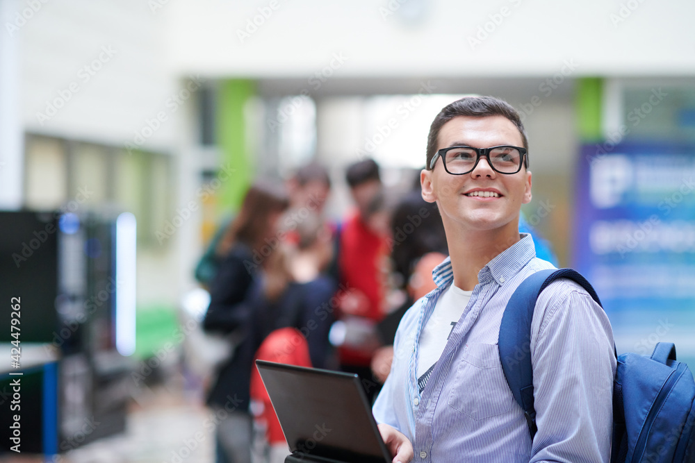 student using modern technology in school student using modern technology in school