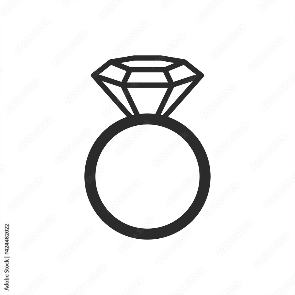 Vector diamond ring Two gold rings are related on the day of the wedding. Vector diamond ring Two gold rings are related on the day of the wedding.