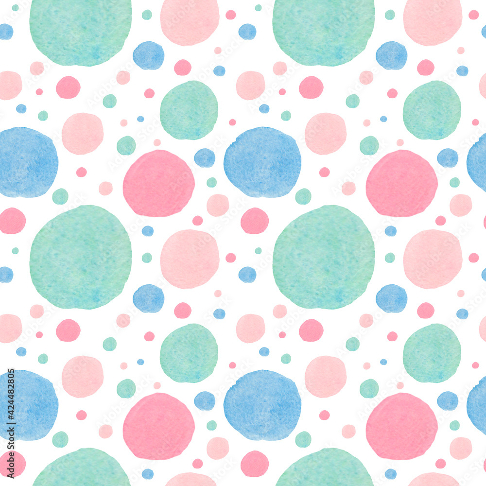 Watercolor seamless pattern with abstract shapes in a gentle hue.Baby print on white isolated background with spots and blotches. Mixed media art. Designs for fabric, wrapping paper, textiles. Watercolor seamless pattern with abstract shapes in a gentle hue.Baby print on white isolated background with spots and blotches. Mixed media art. Designs for fabric, wrapping paper, textiles.