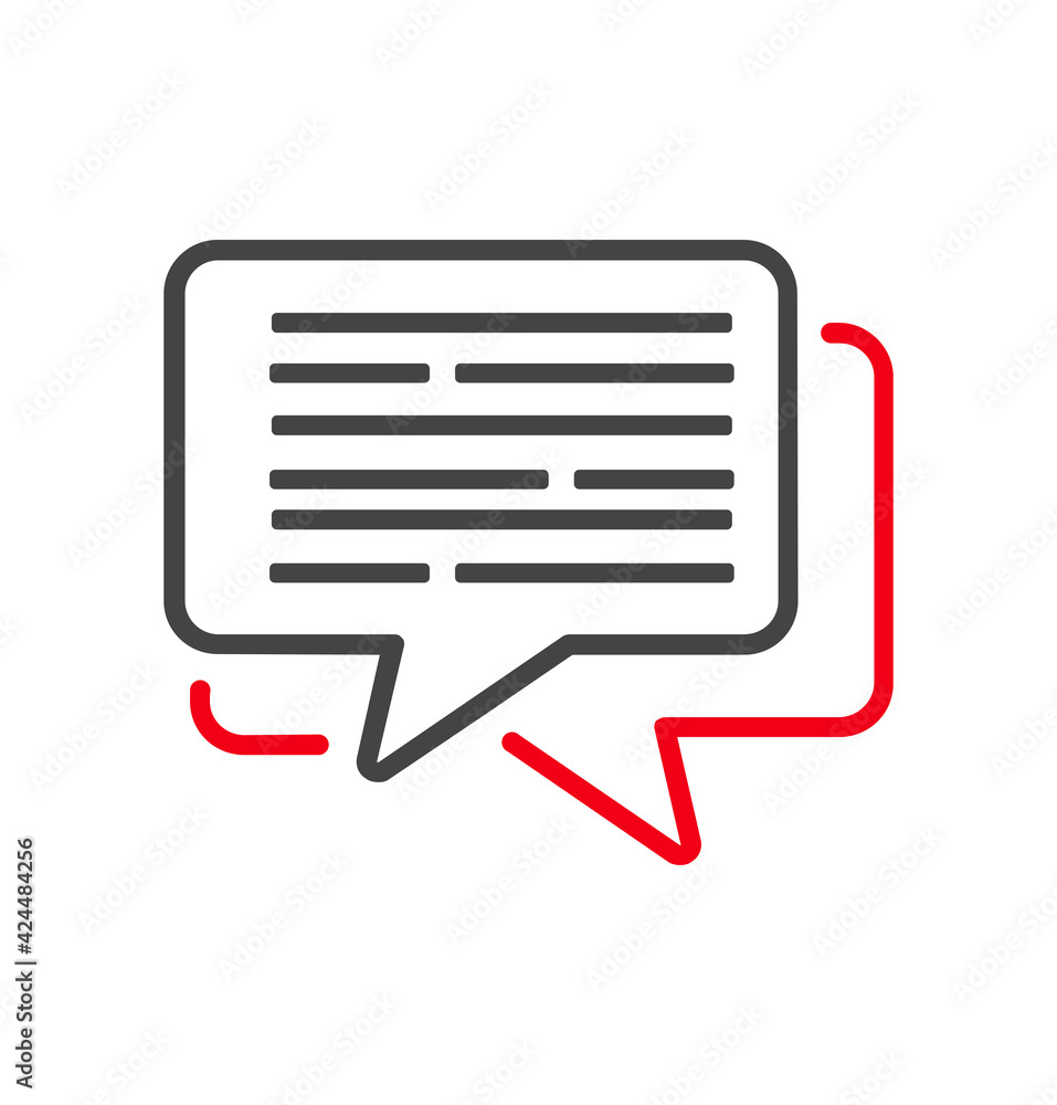 Typing in a chat bubble icon sign Typing in a chat bubble icon sign