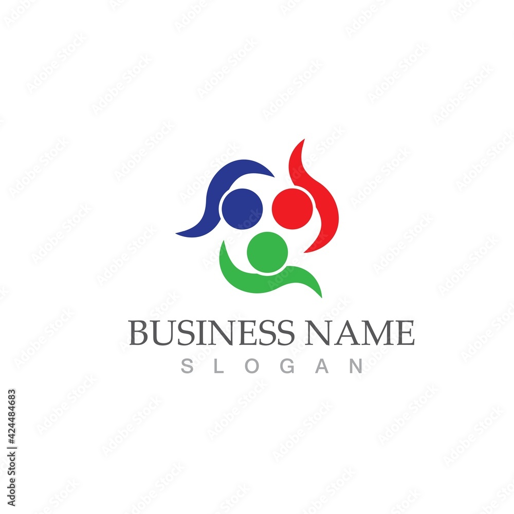 Community, network and social icon Community, network and social icon
