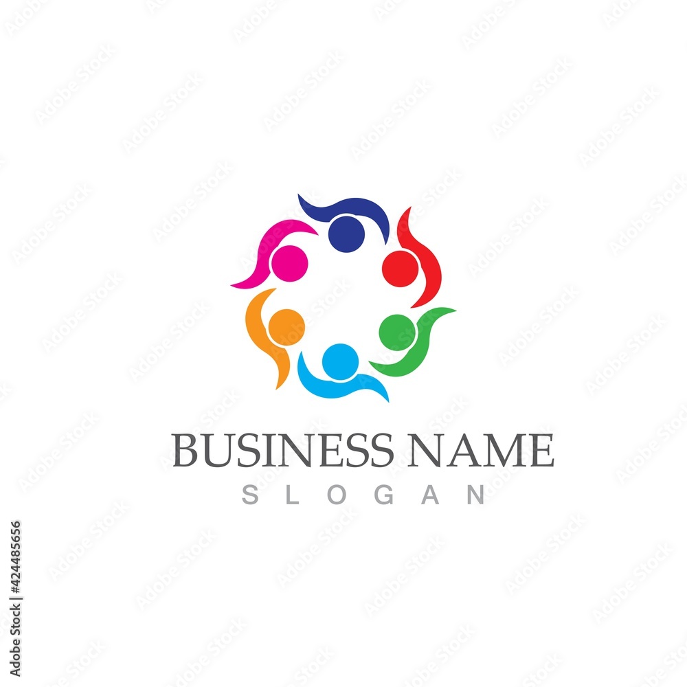 Community, network and social icon Community, network and social icon