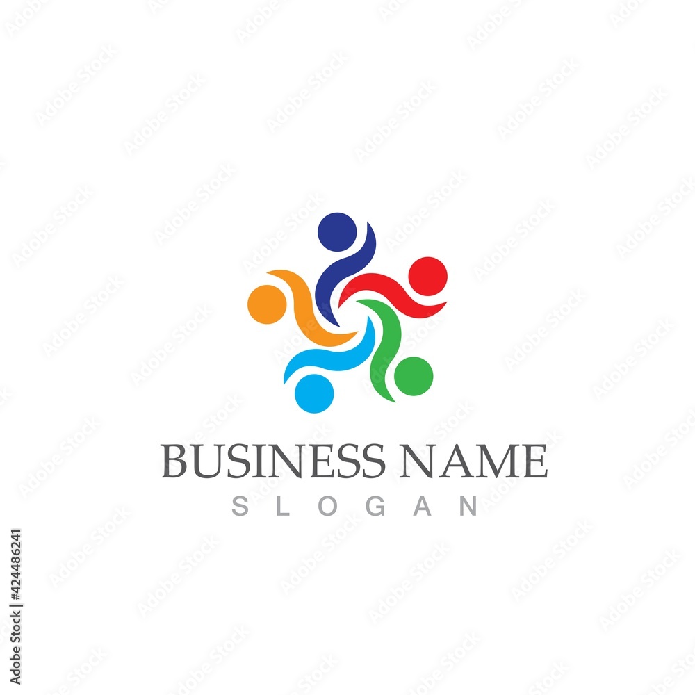 Community, network and social icon Community, network and social icon