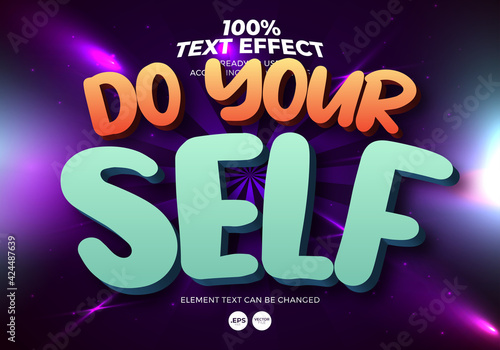 Do Your Self Editable Text Effect