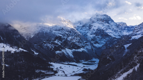 Mountainous terrain covered with snow © BullRun