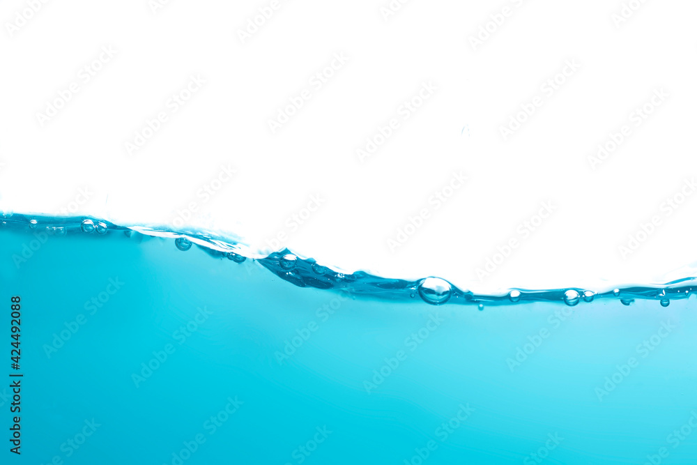 Water drop surface moving wave isolated background Water drop surface moving wave isolated background