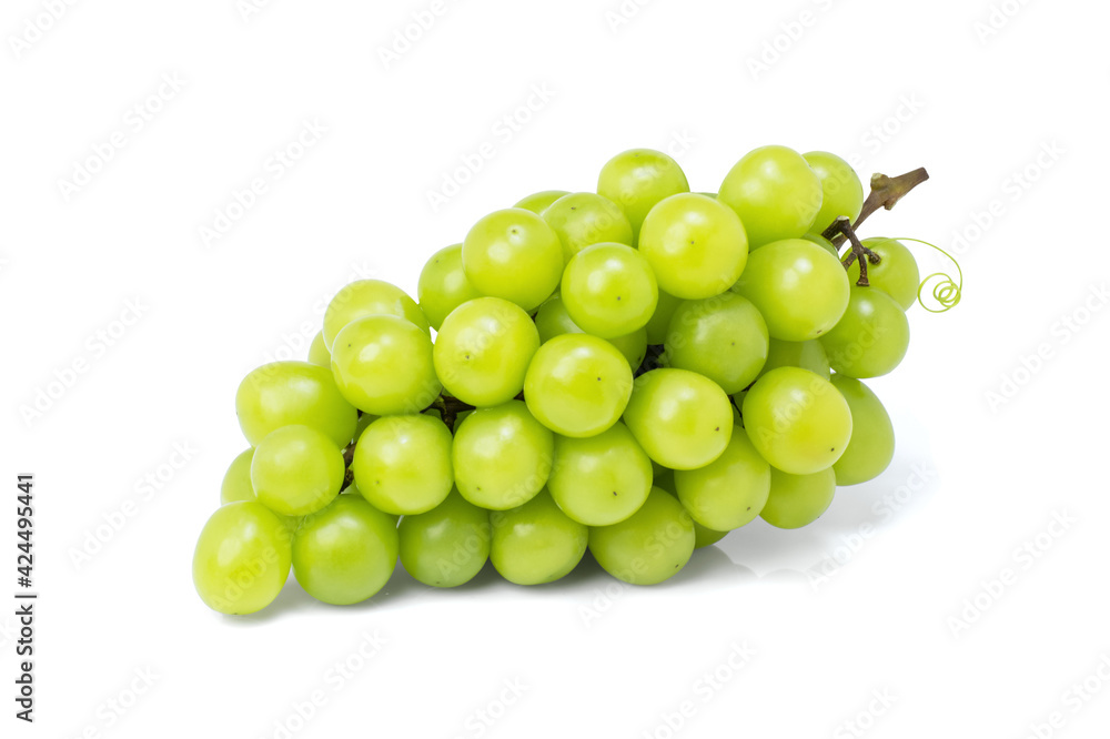 Bunch of white grape isolated on white background. Bunch of white grape isolated on white background.