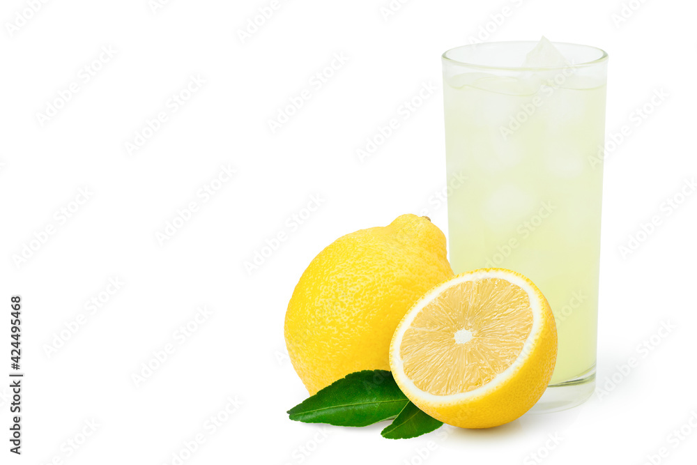 glass of lemonade isolated on white glass of lemonade isolated on white