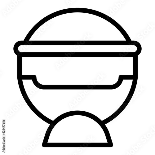 Heat solarium icon. Outline heat solarium vector icon for web design isolated on white background