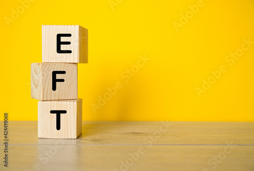 You can use in business, marketing and other concepts. Messege of the day. EFT - business concept . Good Manufacturing Practice - business concept photo