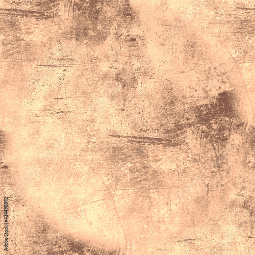 Brown Old Grunge Wall. Graphic Abstract Dust Surface. Dirty Grain Sketch. Pale Vintage Background. Ancient Distress Illustration. Art Stone Texture. Paint Paper. Aged Retro Grunge Wall.