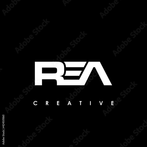 REA Letter Initial Logo Design Template Vector Illustration photo