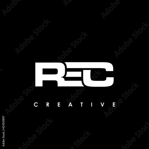 REC Letter Initial Logo Design Template Vector Illustration