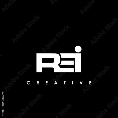 REI Letter Initial Logo Design Template Vector Illustration photo