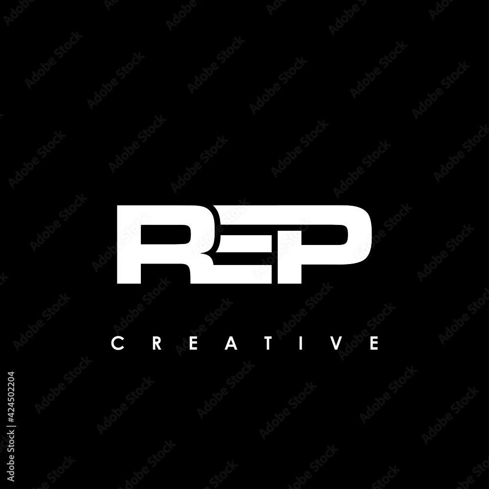 REP Letter Initial Logo Design Template Vector Illustration